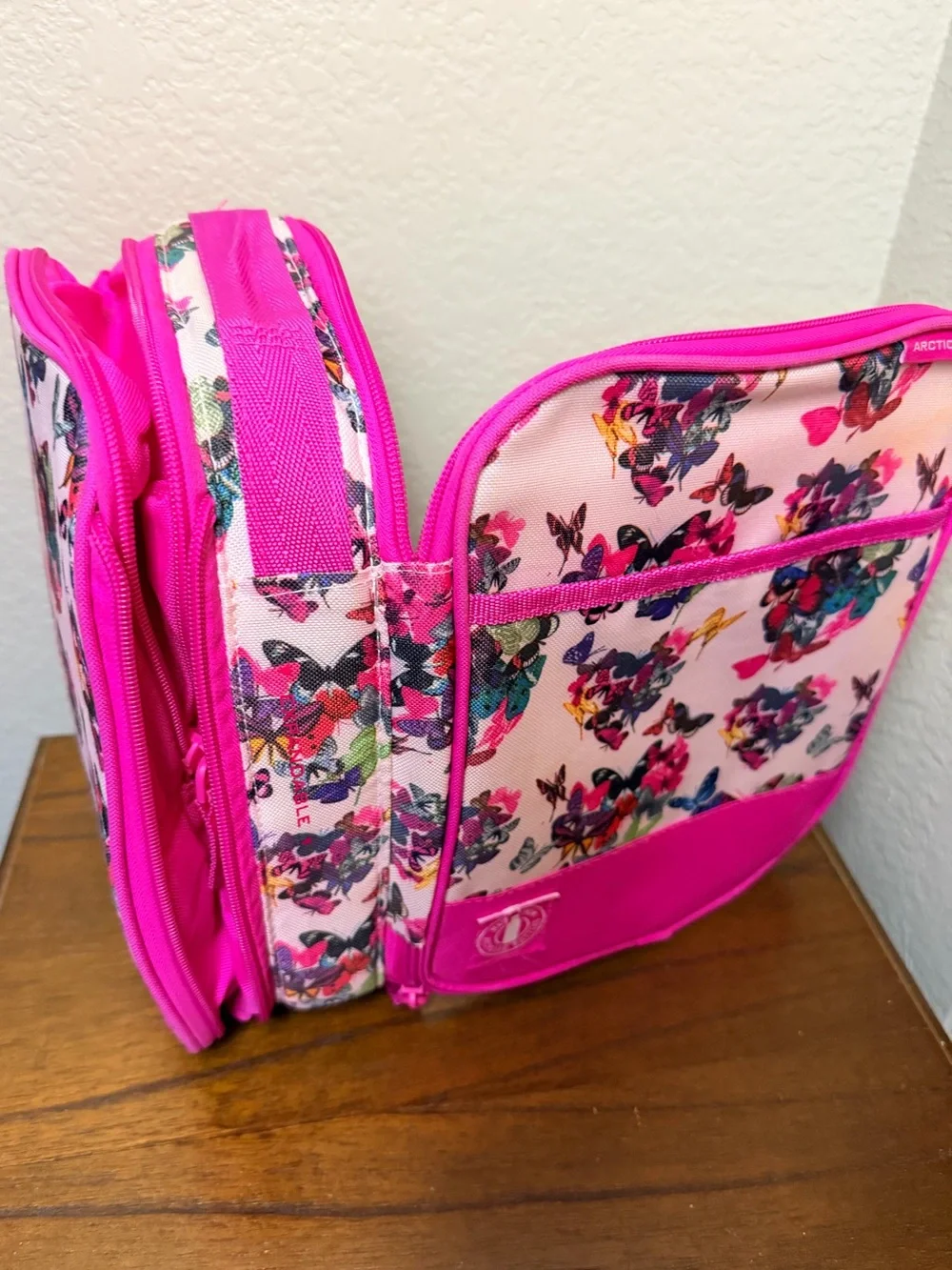 Girls' Lunchbox Duo Rainbow Puppy Zippered lunchbox & Butterfly Lunchbox